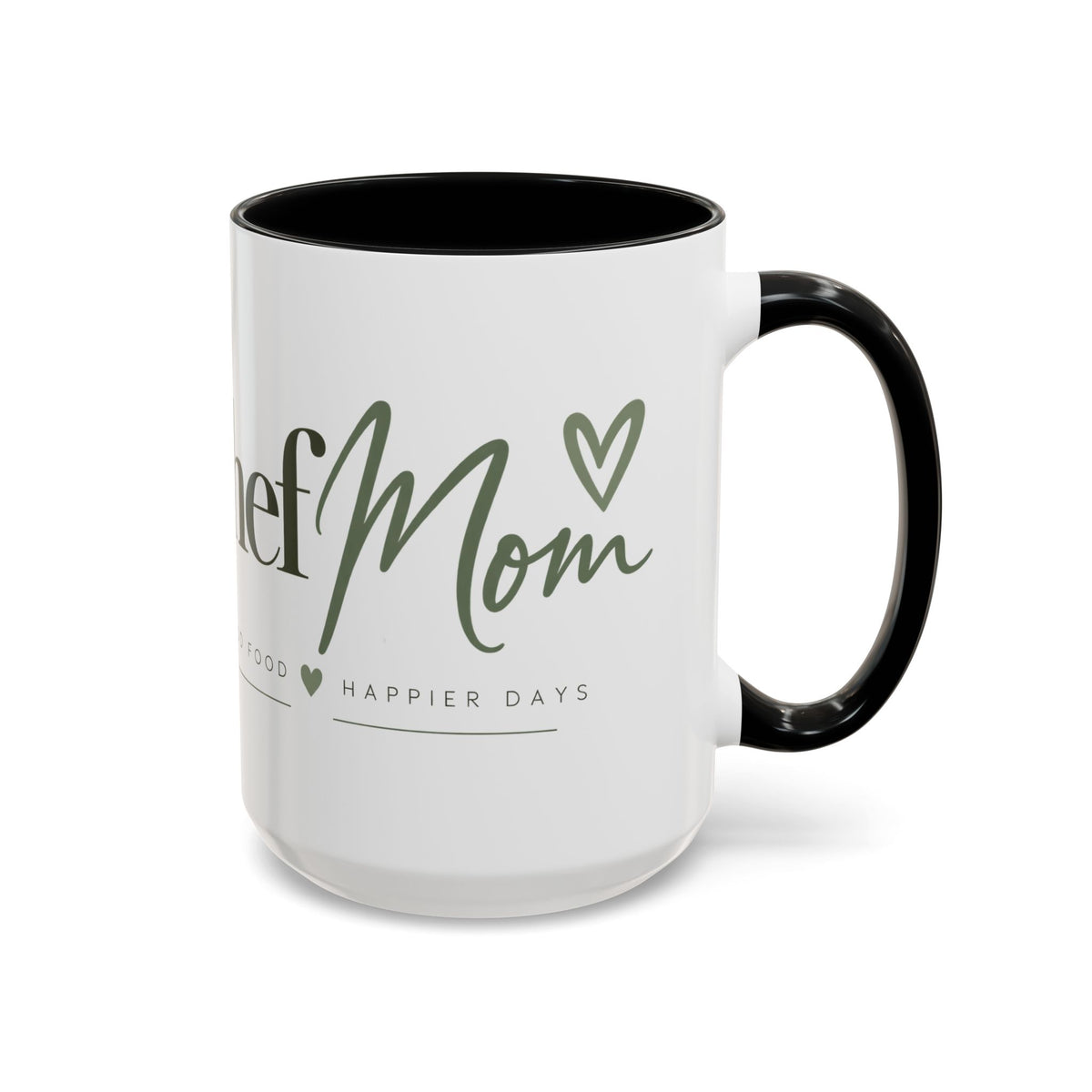 ChefMom Accent Coffee Mug – Good Food, Happier Days (11,15oz)
