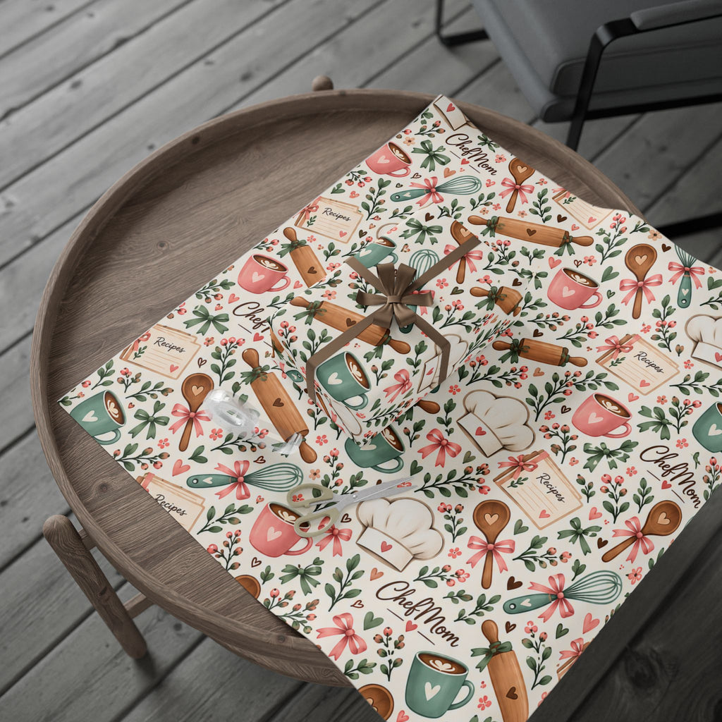 ChefMom Wrapping Paper – Cozy Kitchen Pattern
