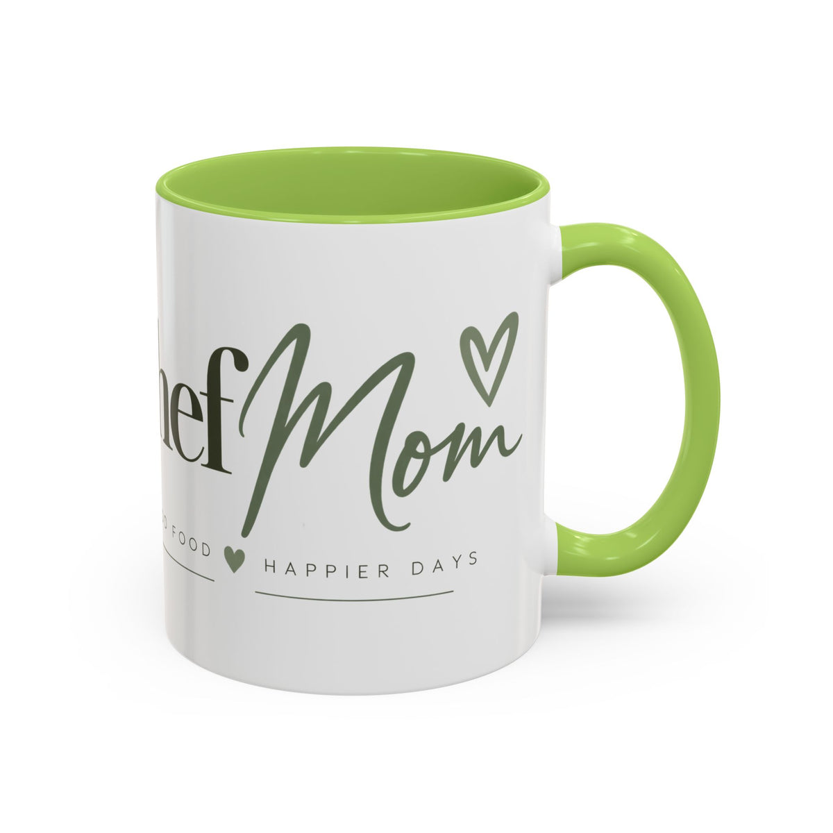 ChefMom Accent Coffee Mug – Good Food, Happier Days (11,15oz)