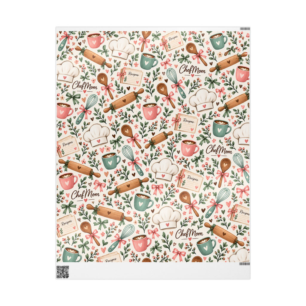 ChefMom Wrapping Paper – Cozy Kitchen Pattern