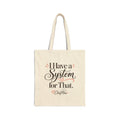 ChefMom Cotton Tote – I Have a System for That