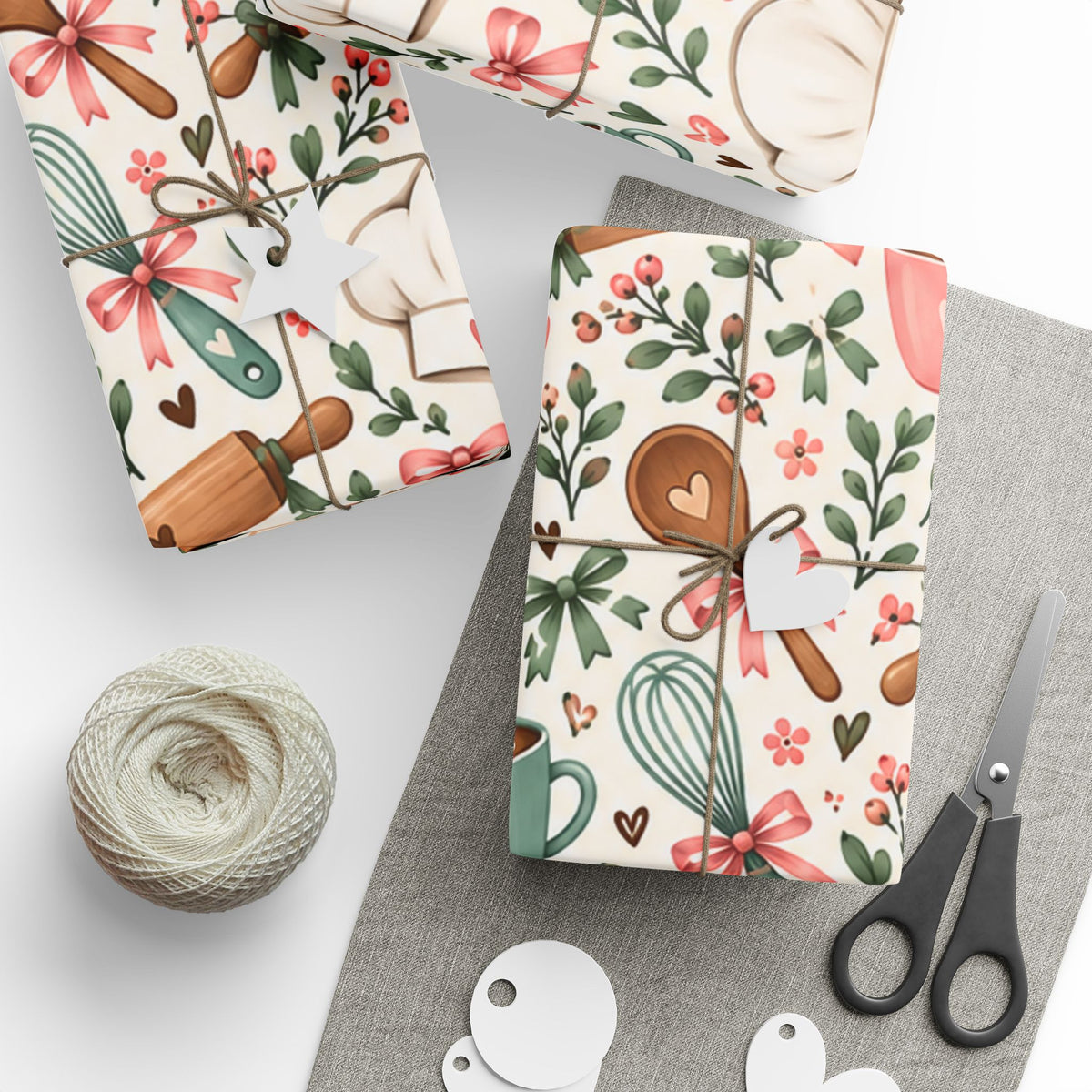ChefMom Wrapping Paper – Cozy Kitchen Pattern