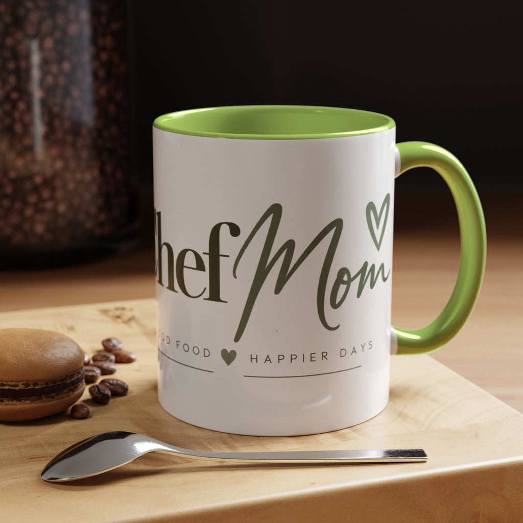 ChefMom Accent Coffee Mug – Good Food, Happier Days (11,15oz)