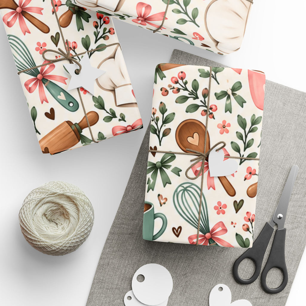 ChefMom Wrapping Paper – Cozy Kitchen Pattern