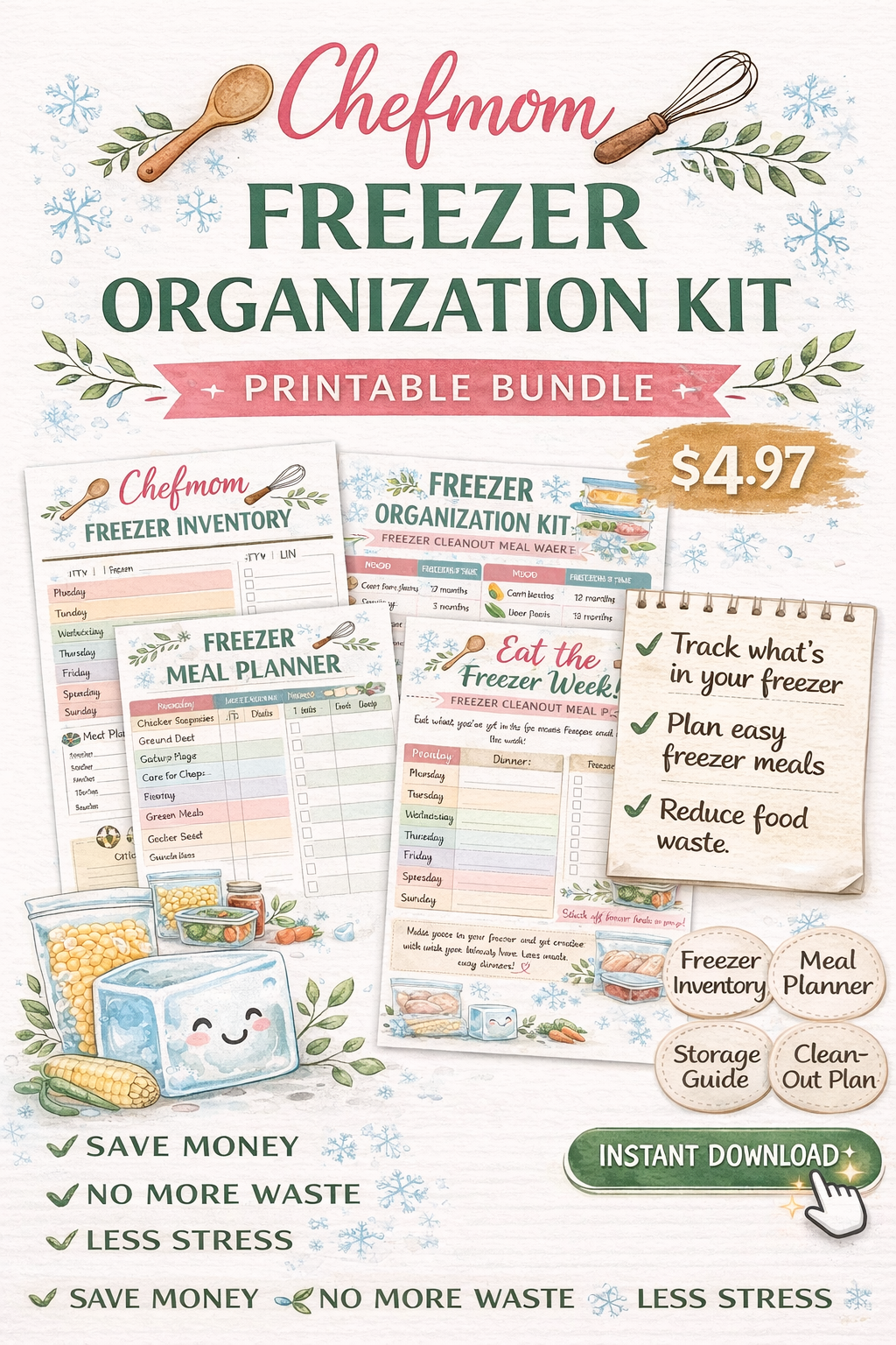 Chefmom Freezer Organization Kit