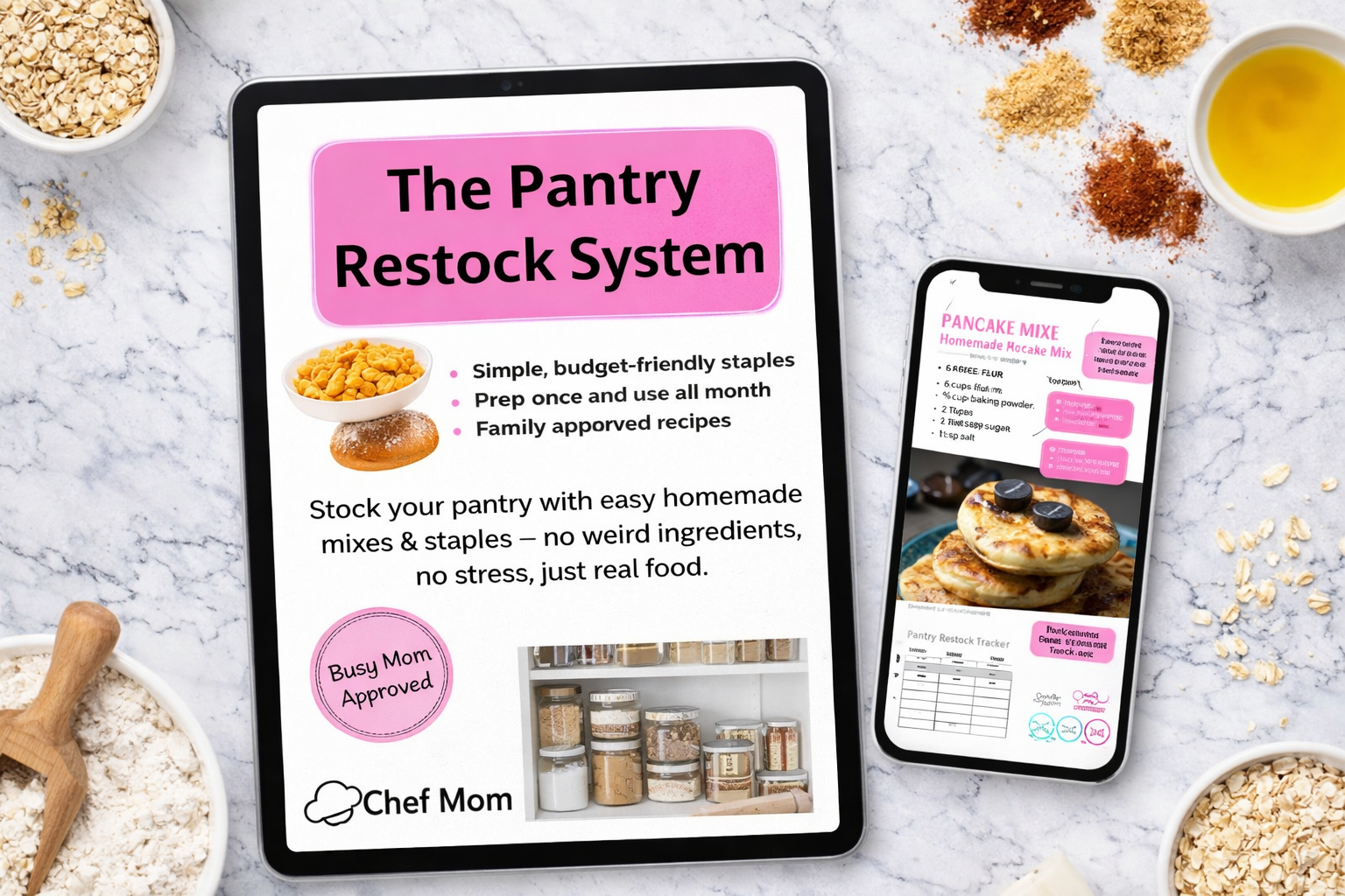 The Pantry Restock System | Homemade Staples, Mixes & Seasonings